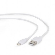 Кабель USB AM - Lightning, 10 см, белый, Cablexpert (CC-USB2-AMLM-W-0.1M)