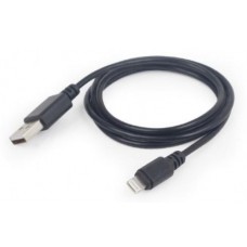 Кабель USB AM - Lightning, 2 м, черный, Cablexpert (CC-USB2-AMLM-2M)
