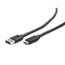 Кабель USB AM - Type-C, 0.5 м, черный, Cablexpert, 3A (CCP-USB3-AMCM-0.5M)