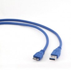 Кабель USB 3.0 AM - microUSB (5P), 0.5 м, синий, Cablexpert (CCP-mUSB3-AMBM-0.5M)