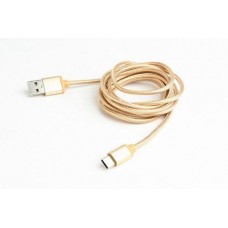 Кабель USB AM - Type-C, 1.8 м, золотистый, Cablexpert (CCB-mUSB2B-AMCM-6-G) Кабель USB AM - Type-C, 1.8 м, золотистый, Cablexpert (CCB-mUSB2B-AMCM-6-G)