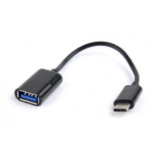 Кабель USB AF - Type-C, 20 см, черный, Cablexpert (A-OTG-CMAF2-01)