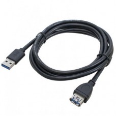 Кабель USB 3.0 AM - USB AF, 1.8 м, черный, Patron (PN-AMAF3.0-18)