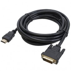 Кабель HDMI (M) - DVI-D (M, 24-pin), 3 м, черный, Patron (PN-DVI-HDMI-30)