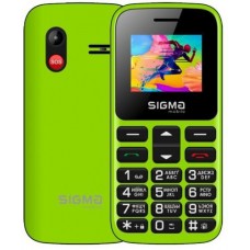 Мобильный телефон Sigma mobile Comfort 50 HIT2020, зелёный, 'бабушкофон', 2 Mini-SIM + Micro-SIM, дисплей 1.77' цветной (128x160),