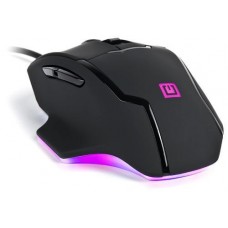 Мышь REAL-EL RM-555, черный, USB, оптическая, 6400 dpi, 6 кнопок, 1,8 м, встроенная подсветка (RM-555)