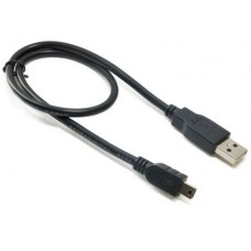Кабель USB 2.0 AM - miniUSB (5P), 0.5 м, черный, Extradigital (KBU1627)