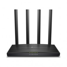 Роутер TP-LINK Archer C6U, черный, Wi-Fi 802.11a/b/g/n/ac, до 867 Mb/s, 2.4/5GHz, 4x100/1000 Mb/s, RJ45 100/1000Mb/s, 4 внешние