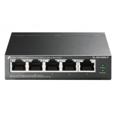 Коммутатор TP-LINK TL-SG1005LP, 5x100/1000 Mb/s, автоматическое определение MDI/MDIX, металлический корпус, управляемый
