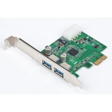 Плата расширения Gembird PCI-E x1, 2xUSB 3.0, чип NECD720200F1, питание Molex (UPC-30-2P) Плата расширения Gembird PCI-E x1, 2xUSB 3.0, чип NECD720200F1, питание Molex (UPC-30-2P)