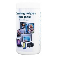 Салфетки чистящие Gembird, для экранов, туба, 100 шт (CK-WW100-01) Салфетки чистящие Gembird, для экранов, туба, 100 шт (CK-WW100-01)