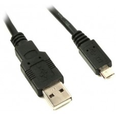 Кабель USB 2.0 AM - microUSB (5P), 1.5 м, черный, Viewcon (VW009)