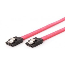 Кабель SATA, Red, 100 см, Cablexpert, с защелками (CC-SATAM-DATA-XL)