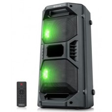 Колонка портативная 2.0 REAL-EL X-757 черный, 2 x 25 Вт, пластиковый корпус, bloetooth, MicroSD / USB, FM-приемник, питание от