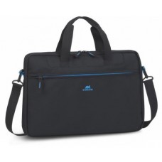 Сумка для ноутбука 15.6' RivaCase Regent, черный, полиэстер, 420x290x55 мм (8037)