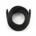 Кабель оптический звуковой Toslink, JIS F05 (M) - JIS F05 (M), 5 м, черный, Cablexpert (CC-OPT-5M)