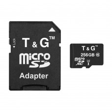 Карта памяти microSDXC, 256Gb, T G, Class10 UHS-I U3, SD адаптер (TG-256GBSD10U3-01)