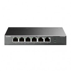 Коммутатор TP-LINK TL-SF1006P, черный, 6-портовый, 10/100 Мбит/с, 4xPoE +, IEEE 802.3af/at