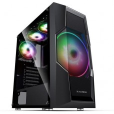 Корпус 2E Gaming TURBO (G2057B) черный, без БП, Mid Tower, для ATX / Micro ATX / Mini ITX, 2xUSB 2.0, 1xUSB 3.0, 1x200 ARGB Fan,