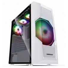 Корпус 2E Gaming TURBO белый, без БП, Mid Tower, для ATX / Micro ATX / Mini ITX, 2xUSB 2.0, 1xUSB 3.0, 1x200 мм ARGB / 3x120 мм