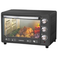 Электродуховка Liberton LEO-481 графитовый, 2000W, 48 л, конвекция, внутренняя подсветка, механическое управление, индикатор