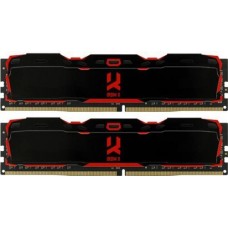Память 16Gb x 2 (32Gb Kit) DDR4, 3200 MHz, Goodram IRDM X, черный, 16-18-18-36, 1.35V, с радиатором (IR-X3200D464L16A/32GDC)