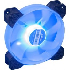 Вентилятор 120 мм, Frime 'Iris', черный, 120х120х25 мм, синий LED подсветка (12 LED), 1030 об/мин, 23.4 дБ(А), 3-pin + MOLEX,