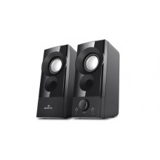 Колонки 2.0 REAL-EL S-90 черный, 2 x 3 Вт, пластиковый корпус, питание от USB, управление спереди