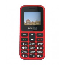 Мобильный телефон Sigma mobile Comfort 50 HIT2020, Red, 'бабушкофон', 2 Mini-SIM + Micro-SIM, дисплей 1.77' цветной (128x160),