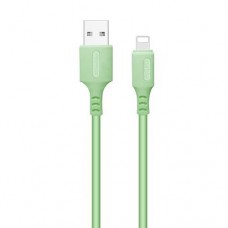 Кабель USB AM - Lightning, 1 м, зелёный, ColorWay, 2.4A (CW-CBUL042-GR)
