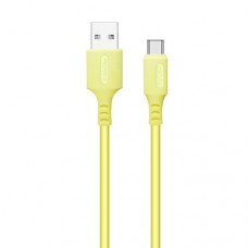 Кабель USB AM - Type-C, 1 м, желтый, ColorWay, 2.4A (CW-CBUC043-Y)