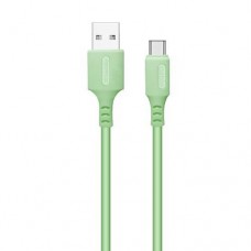 Кабель USB AM - Type-C, 1 м, зелёный, ColorWay, 2.4A (CW-CBUC042-GR)