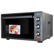 Электродуховка Castle CPE-60G Grey, 1800W, 60 л, конвекция, двойное термостойкое стекло, подсветка, скрытый нижний нагревательный