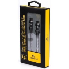 Кабель Type-C - microUSB (5P), 1.5 м, Grey, Cablexpert, 2.4A (CC-USB2B-CMMBM-1.5M)