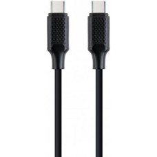 Кабель Type-C - Type-C, 1.5 м, черный, Cablexpert, 60 Вт, 3A (CC-USB2-CMCM60-1.5M)