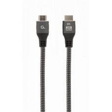 Кабель HDMI (M) - HDMI (M), 3 м, черный, Cablexpert, V2.1, 8K / 60 Гц, HDR10, HLG, 48Gbps, YUV 4:4:4 (CCB-HDMI8K-3M)