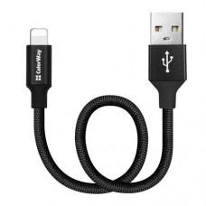 Кабель USB AM - Lightning, 25 см, черный, ColorWay, 2.4A (CW-CBUL048-BK)