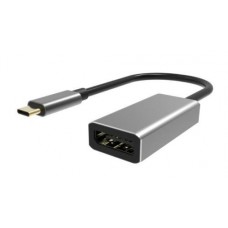 Переходник Type-C (M) - DisplayPort (F), Viewcon, черный, 15 см, 4K (TE391)
