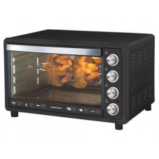 Электродуховка Liberton LEO-651 графитовый, 2200W, 65 л, металлический корпус, индикатор работы, таймер, 3 режима нагрева,