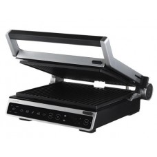 Электрогриль Ardesto GK-STC20, черный/серебристый, 2000W, сенсорное управление, регулировка степени прожарки, сьемные пластины