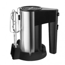 Миксер Eisen EHM-05B, черный/серебристый, 450W, ручной, 5 скоростей, турбо режим, венчики, крюки для замеса теста