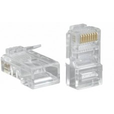 Коннектор RJ45, UTP, 100 шт, Clear, Cat. 6, Atcom (14373)