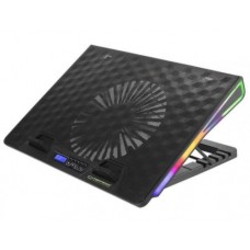 Подставка для ноутбука до 17' Esperanza 'Alize', черный, 1x18 см вентилятор (21 dB, 600-800 rpm), 6 скоростей, 7 режимов RGB