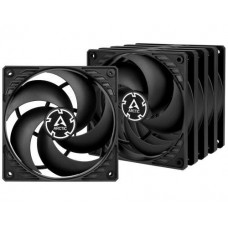Вентилятор 120 мм, Arctic P12, черный, 5 шт, 120х120х25 мм, 1800 об/мин, 3-pin, гидравлический подшипник (ACFAN00135A)