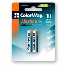 Батарейка AAA (LR03), щелочная, СolorWay Alkaline Power, 2 шт, 1.5V, Blister (CW-BALR03-2BL)