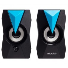 Колонки 2.0 Microlab B22, черный, 2 x 3 Вт, пластиковый корпус, RGB-подсветка, питание от USB