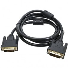 Кабель DVI-D (M) - DVI-D (M), 1.8 м, черный, Patron, 24/24, ферритовые кольца (PN-DVI-DVI-18F)