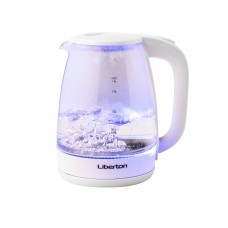 Электрочайник Liberton LEK-6807 1500W 1.8 л белый стекло + пластик