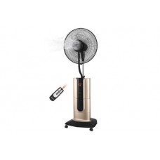 Напольный вентилятор Ardesto FNM-X2G, черный/золотистый, с функцией холодной пары, дисплей, ионизация, таймер, пульт