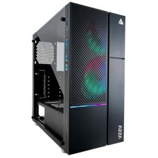 Корпус AZZA Iris 330 черный, без БП, Mid Tower, для ATX / Micro ATX / Mini ITX, 2хUSB 2.0, 1хUSB 3.0, 2x120 мм ARGB Fan (CSAZ-330)
